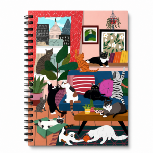 Spiral Notebook- House of Kitty Cats