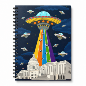 Spiral Notebook- UFO over U.S. Capitol Washington DC