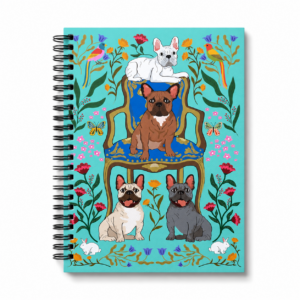 Spiral Notebook- French Bulldogs : Pardon My Frenchie