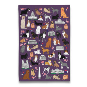 Capital Dogs - Politics and Paws Tea Towel