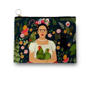 Museum Collection: Frida Kahlo with Parrots Cosmetic/ Amenity Bag