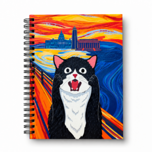Spiral Notebook- Museum Collection: Scream Cat in Washington DC